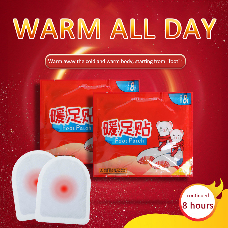 20 Pcs Winter Body Warmer Stick Lasting Heat Patch Outdoor travel Keep Hand Foot Household Warm Paste Pads Pack Warming Products