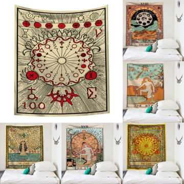 Tapestry Wall Hanging Polyester Tarot Card Pattern Blanket Tapestry Home Decor New