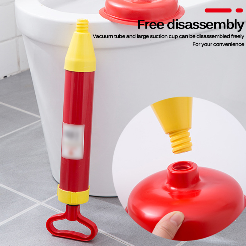 Powerful Bathroom Blocked Toilet Sink Multi Drain Buster Plunger W/2 Suckers For Sink Cleaning Tool Piston Kitchen Suction Cup