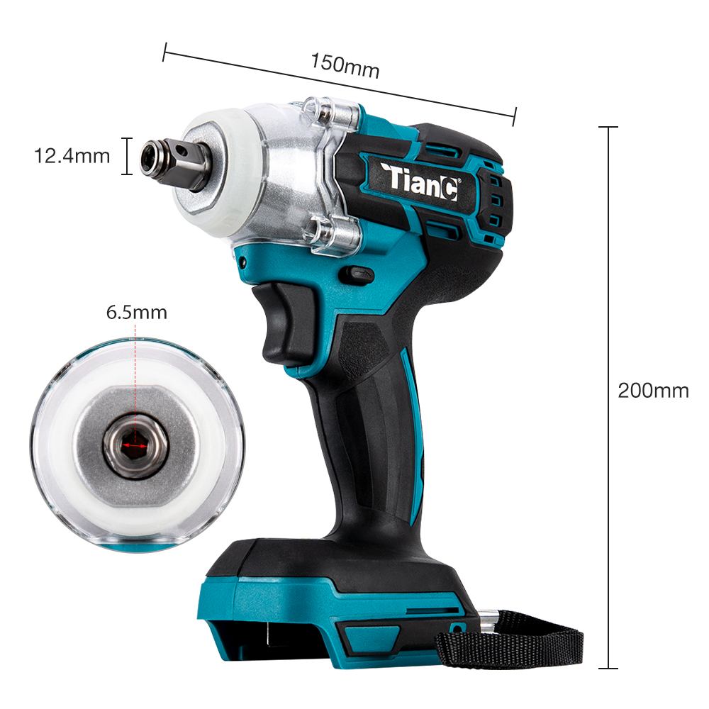 21V Electric Impact Wrench Brushless Wrenchs With 22mm Socket Li-ion Battery Hand Drill Installation Power Tools