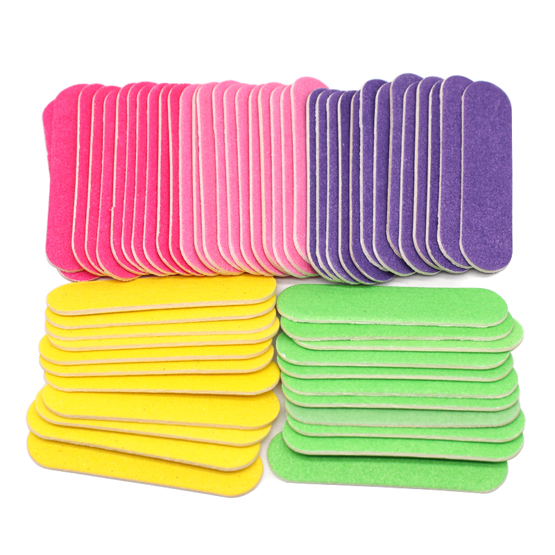 200Pcs Wooden Nail File 180/240 Mini Nail Tools Sandpaper Sanding File nail accessories Disposable Pedicure Manicure Buffer Gift