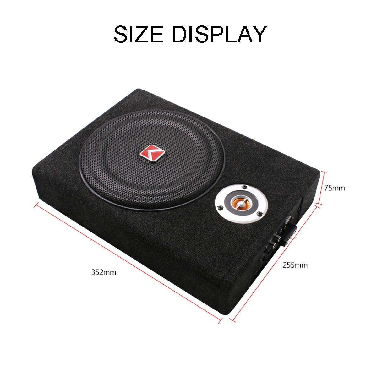 8 Inch 600W Under-Seat Car Subwoofer Modified Speaker Stereo Audio Bass Amplifier Subwoofers Car Audio Auto Speakers