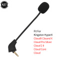 Mini Headphone Microphone for Kingston HYPERX Cloud Alpha Revolver S Cloud 2 II Flight Core Accessories gaming Headsets mic 3.5