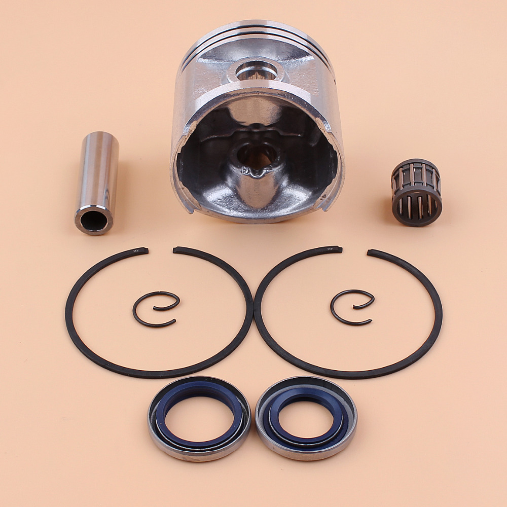 50mm Piston Ring Bearing Oil Seal Kit For HUSQVARNA 372 XP 371 365 362 Gas Chain Saws Engine Motor Parts