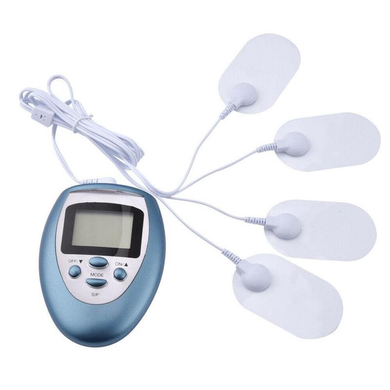 Electric Digital Therapy Machine LCD Screen Massage 4 Machine Muscle Body Massager Physiotherapy Pads Tens Slim Acupuncture H6F4