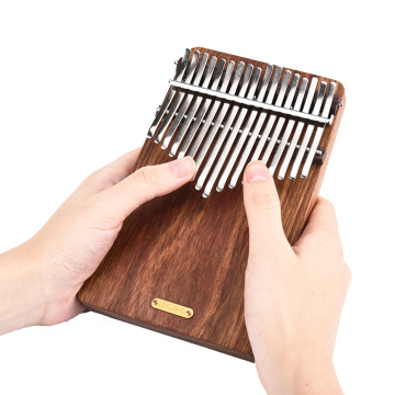 LINGTING K17P Kalimba 17-key Portable Thumb Piano Mbira Sanza Solid Wood Material+Storage Bag Carry Case Music Book K17A K17G