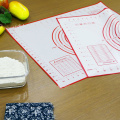 40*30cm food grade silicone fiberglass mat with scaled mat and face mat Non-slip oven baking mat