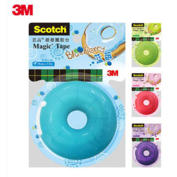 3M Scotch-Brite Donut Adhesive Tape Dispenser handsel a roll of invisible tape 810 Tape Office Student Stationery