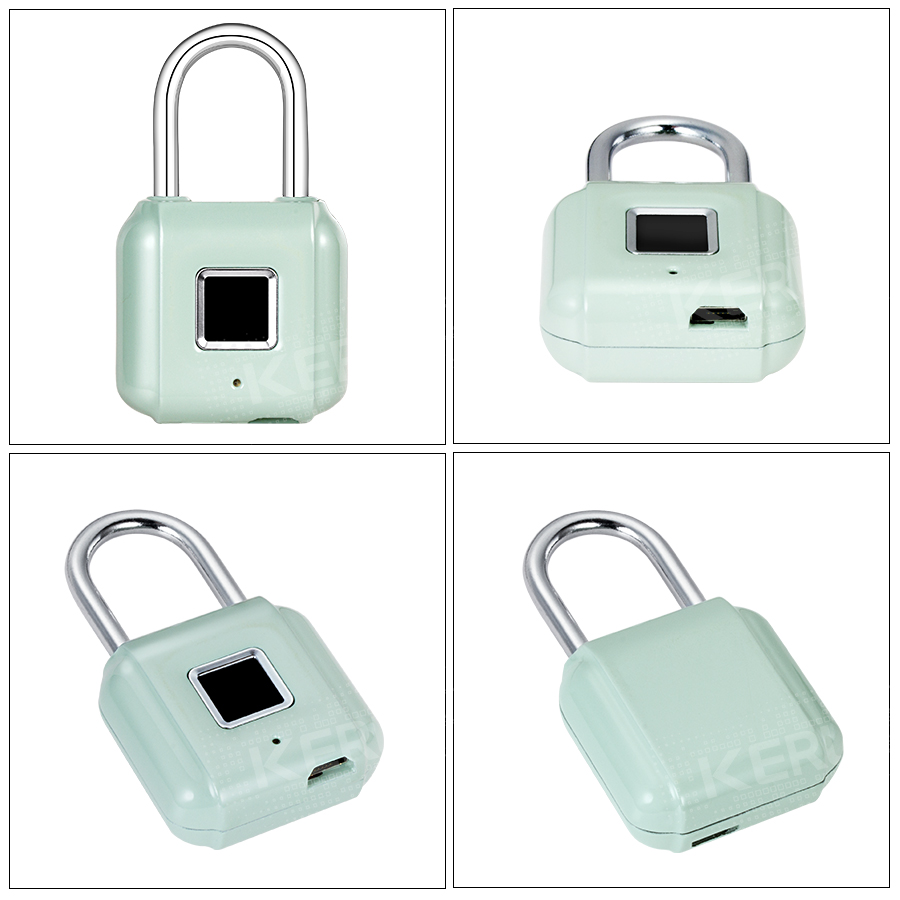 KERUI Smart Keyless Fingerprint Padlock Wireless Fingerprint Unlock USB Rechargeable Door Luggage Case lock
