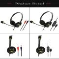 USB/3.5mm Interface Wired Stereo Headphones With Mic Head-mounted Gaming Telephone Headset Laptop Computer PC Earphone Universal