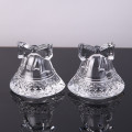Hot Sell Bell Shape Glass Ornament/Tealight Candle Holder