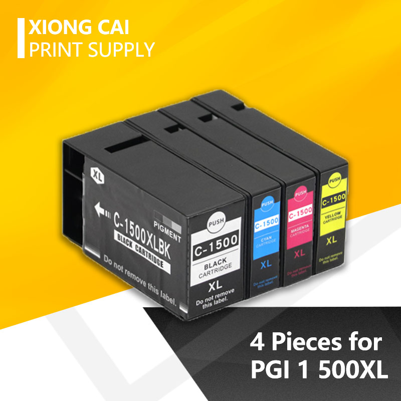 XiongCai Compatible Ink Cartridges For Canon PGI 1500 1500XL MAXIFY MB2050 MB2350 printers printer Cartridge PGI-1500 PGI1500 XL