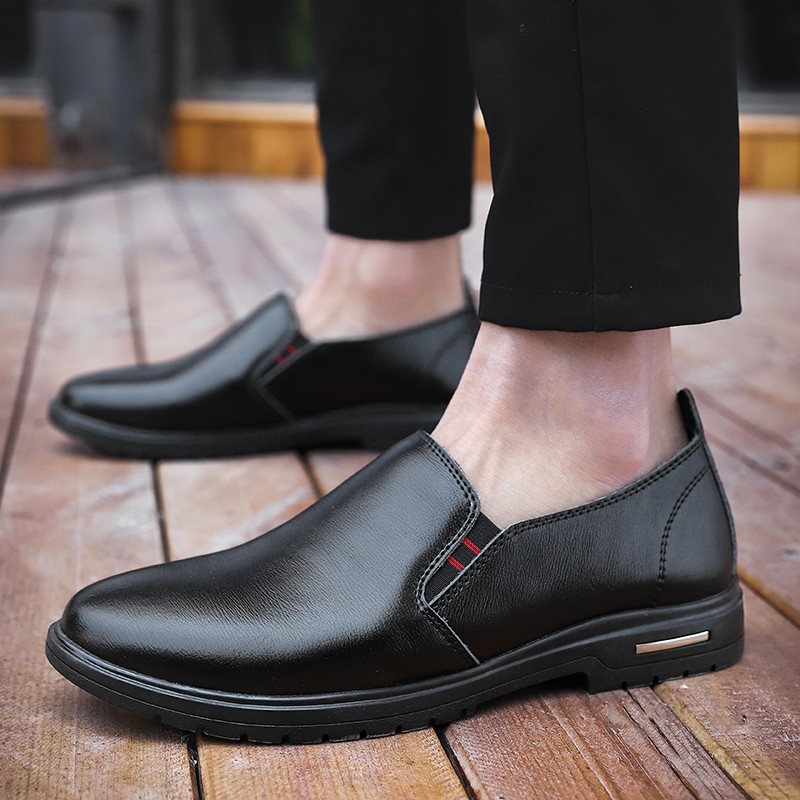 Men's Genuine Leather Dress Leather Shoes Fashion Wedding Party Shoes Mens Business Office Oxfords Men Flats Loafers Size 38-47
