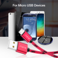 RAXFLY Cable Micro USB For Samsung S4 S5 S6 Edge 0.5M/1M/2M Micro USB Charging Wire For Xiaomi Note 4 4X 5 Plus Data Sync Cabo