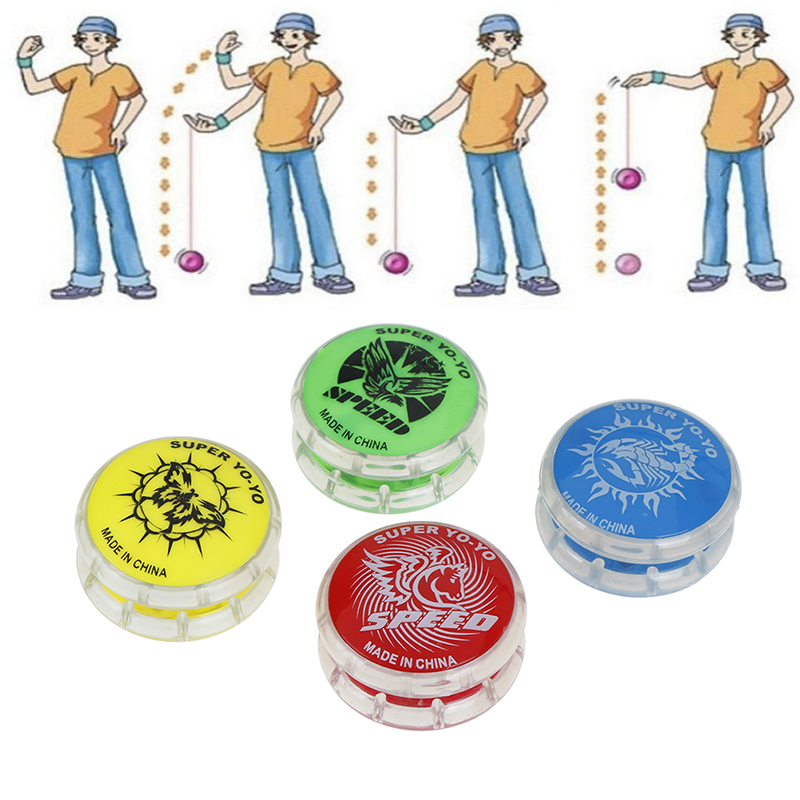 1pc Colorful Plastic Magic Yoyo Ball Toys For Kids Easy To Carry Yo-yo Toy Party Boy Classic Funny Yoyo Ball Toys Gift