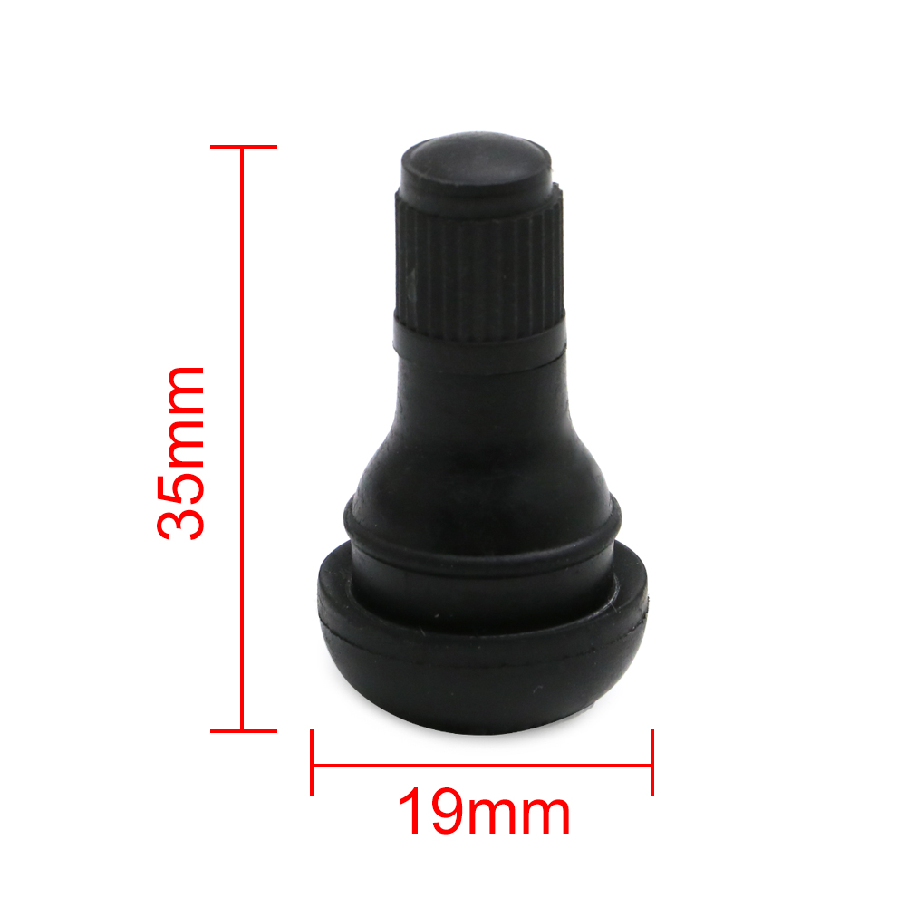 5 Piece TR412 Tubeless Tire Rubber Valve Stems Stubby For ATV Lawn Mower Motorcycle Boat Trailer Wheels