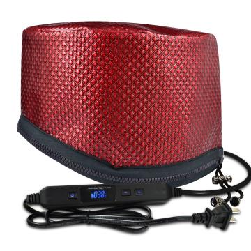 Electric Heating Hair Dryer Cap Timing Adjustable Temperature with LCD Monitor Evaporation Cap Steamer Cap for Home Barbershop