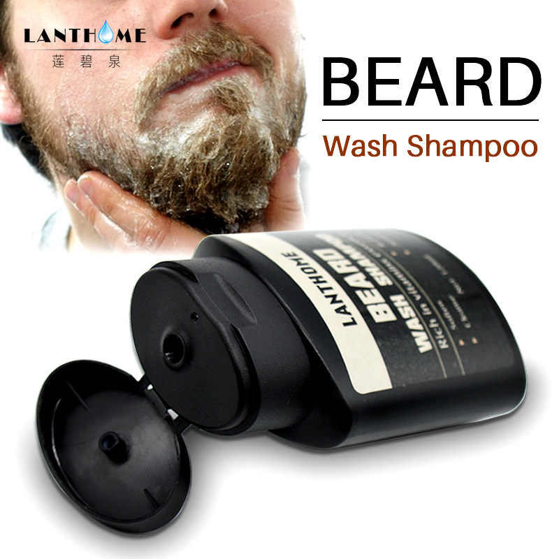 Lanthome Men's Beard Shampoo Vitamin Essence Deep Cleansing Nourishing Beard Cleanser Moisturiser Deep Cleansing Beard Wash