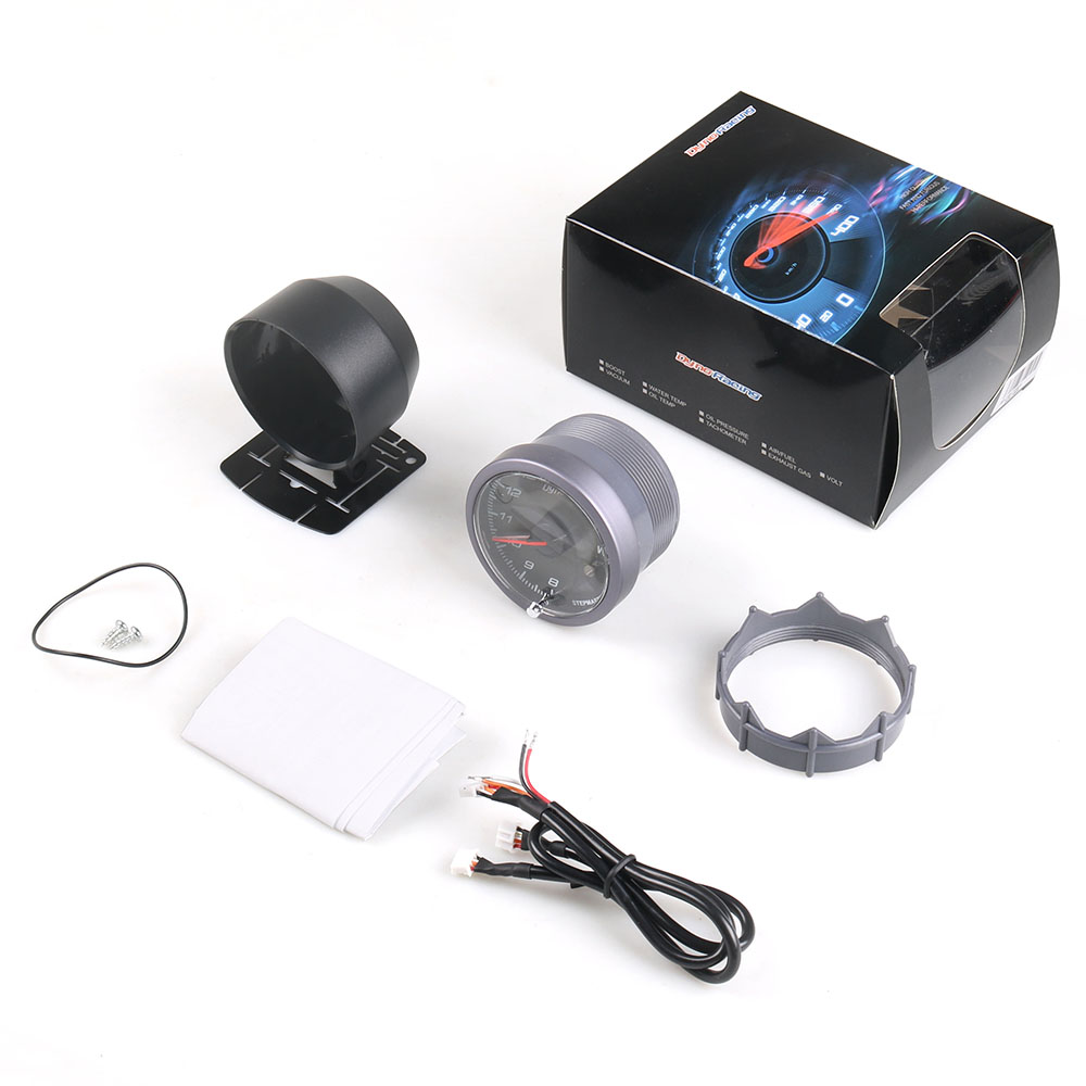 Dynoracing 60MM Black Face Car Auto Voltmeter 8-18 Volt Voltage Gauge With White& Amber Lighting Car meter TT101483