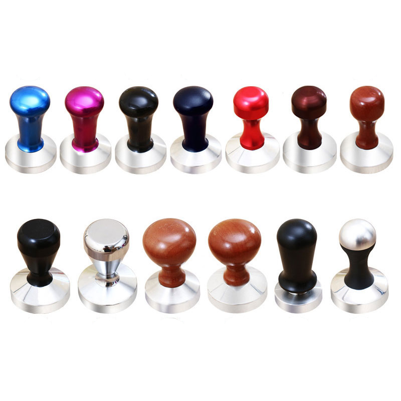 58mm Stainless Steel Espresso Coffee Tamper, Silicone Tamper Mat