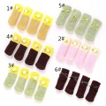 16PCS Cute Knitted Furniture Legs Mat Chair Socks Cushions Cover Table Feet Rug Caps Knitting Protector Home Textile Decoration