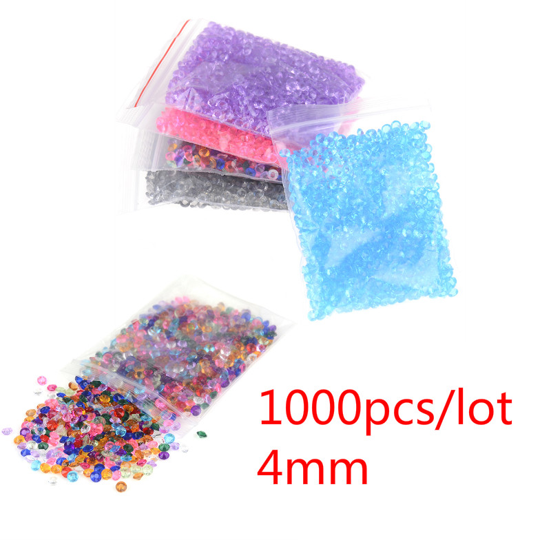 1000pcs Garden Stone DIY Diamond Nail Phone Case Table Confetti Colorful Crystal Garden Decorative Pebbles Fake Crystal Gem Vase