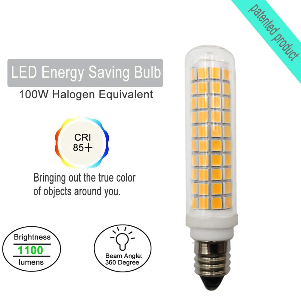 E11 LED Bulb, Mini Candelabra Base, 100W 120W Halogen Bulb Replacement,10W,1100LM, AC120V, Dimmable E11 LED Light Bulb 2pcs/lot