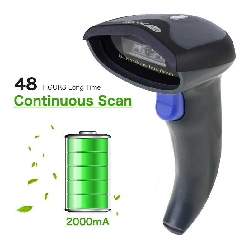 NETUM W6 Wireless CCD Barcode Scanner (2.4GHz Wireless & USB2.0 Wired) for Mobile Screen Payment bar code scanner