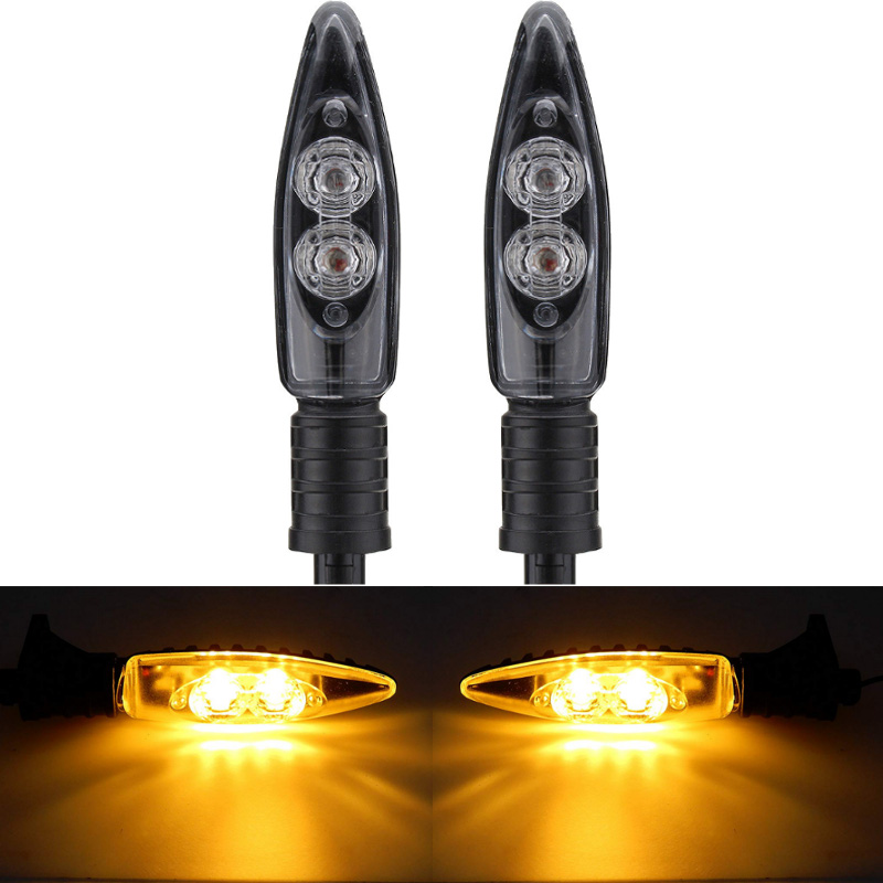 2x Front Short LED Turn Signal Lights Indicators Motorcycle For BMW R1200GS HP S1000RR ADVENTURE K1300 R R800GS F 800 R F800 R