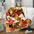 Disney Minnie Mickey Mosue Christmas Gifts Baby Plush Blanket Throw Sofa Bed Cover Single Twin Bedding for Boys Girls Children