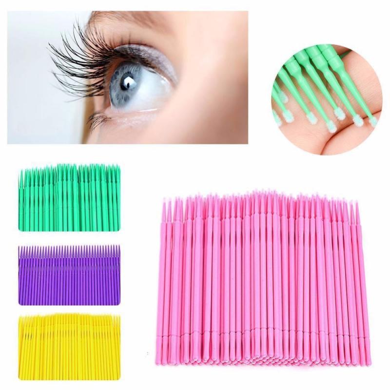 100Pcs Dental Micro Brush Disposable Materials Tooth Applicators Eyelash Brush Makeup Tools Teeth Whitening L/M/S TSLM1