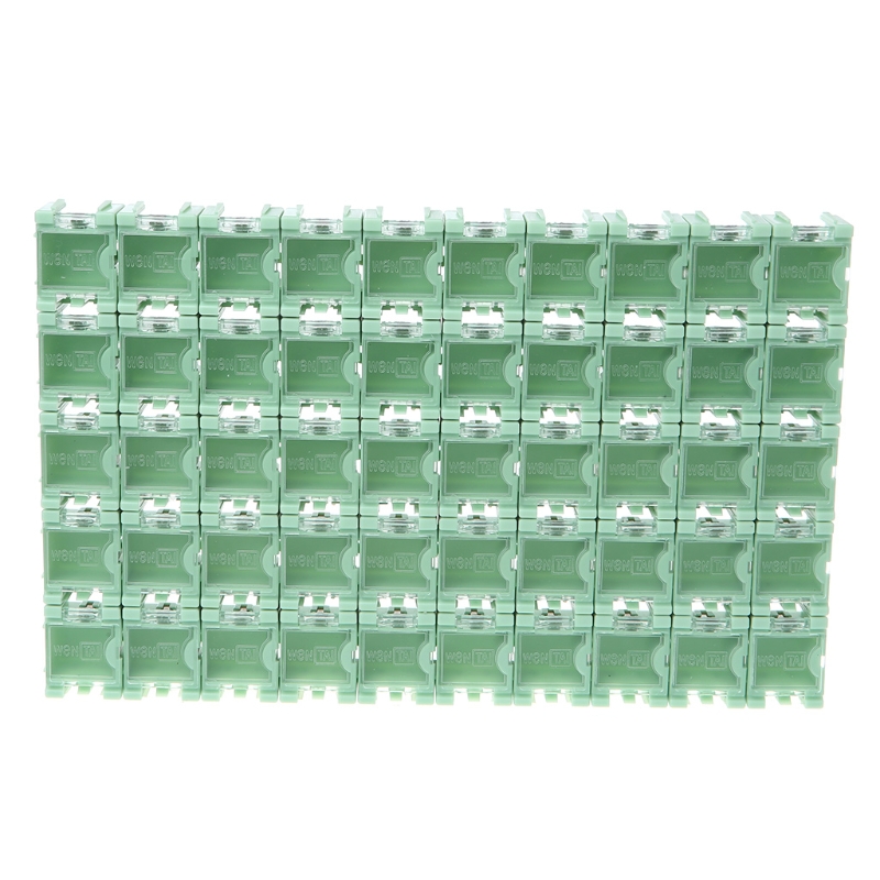 50 Pcs/Set SMD SMT Electronic Component Container Mini Storage Boxes kit