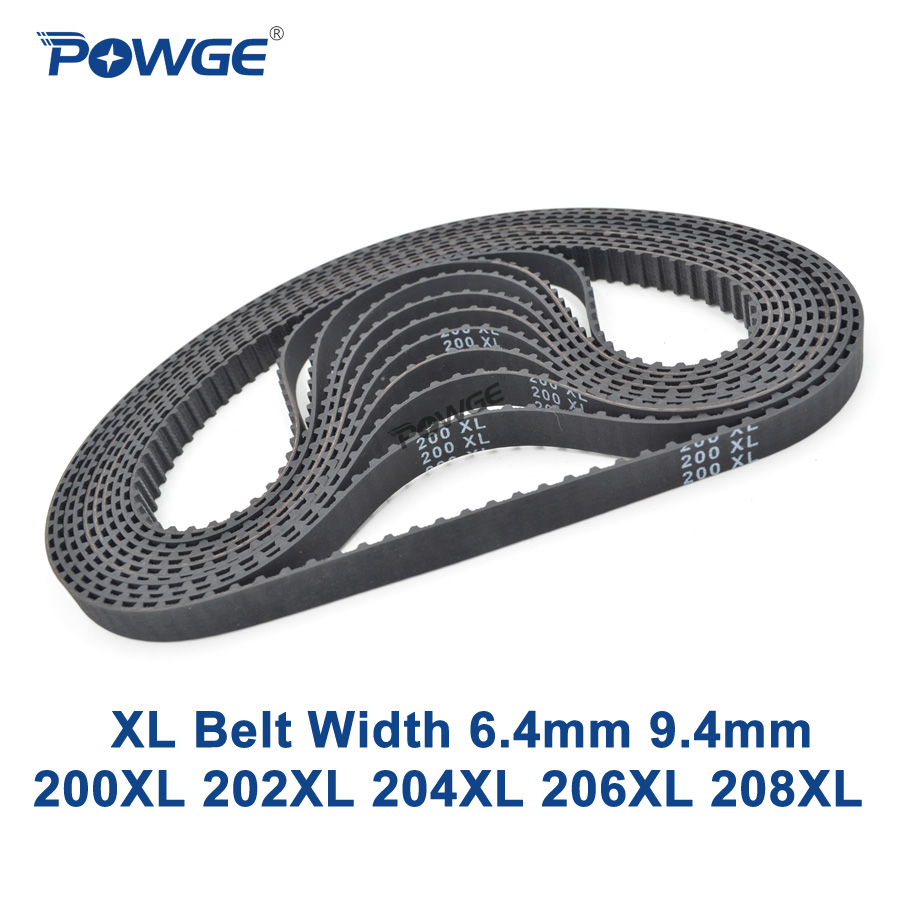 POWGE XL Timing belt 200/202/204/206/208 Width 025 037 Teeth 100 101 102 103 104 Synchronous Belt 200XL 202XL 204XL 206XL 208XL