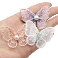 David accessories 10pcs Beautiful Lace Butterfly Applique Trim Embroidered Lace Patches For Handmade Garment ,10Yc12446