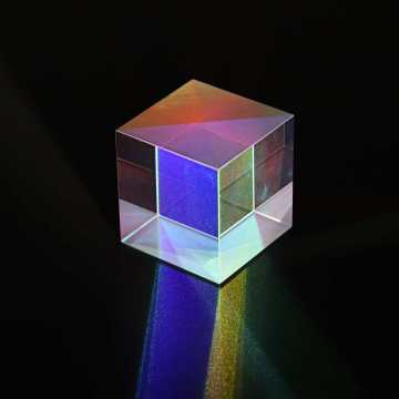 25mm K9 Prism Laser Beam Combine Cube Prism RGB Combiner Splitter Glass Decor Square Cube RGB Teaching Tools Decoration