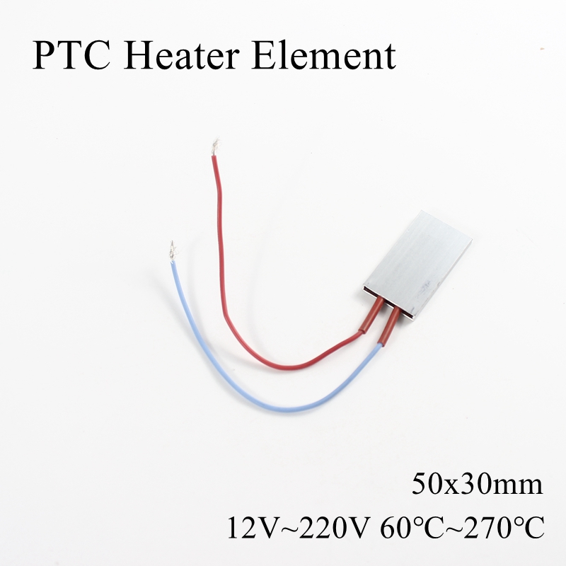 12V 24V 36V 48V 110V 220V PTC Heater Element Constant Thermostat Thermistor Air Electric Heating Sensor incubator Aluminum Shell