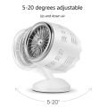 Portable Mini Table Fan Handheld 2 Speed USB Rotatable Double Leaf Cooler Low Noise Personal Desktop Air Circulator