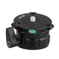 KINGJOY LB-60 69mm Speedy Adjustable Leveling Base Panning Level With Offset Bubble Level For All Tripods With 1/4 thread