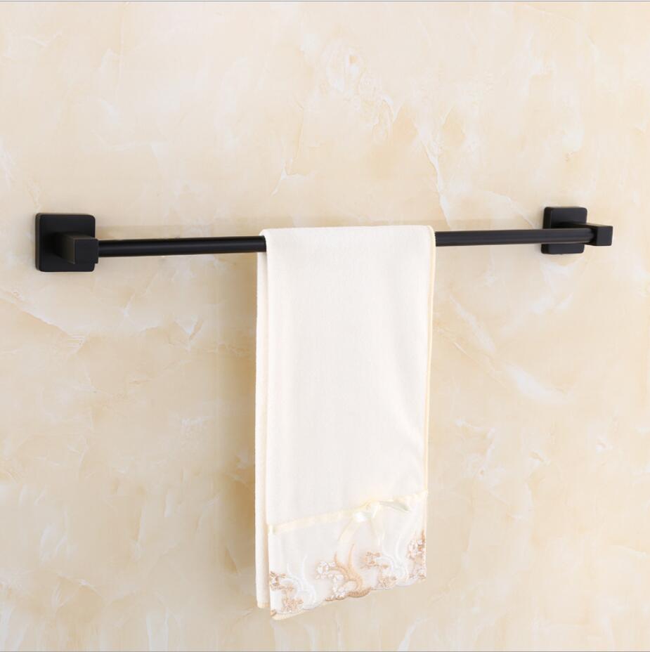 40/50 Black Towel Bar Wall Mounted Bathroom Accessories sus304 stainless steel Bathroom Towel Set