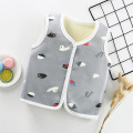 Boys Girls Vest 2020 New Autumn Winter Baby Boy Velvet Vest Cartoon Children's Waistcoat Children Warm Cardigan Vest Kids Jecket