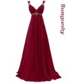 ANGELSBRIDEP A-Line Long Bridesmaid Dresses Chiffon Fashion Strap Applique Vestido da dama de honra Formal Party Gowns