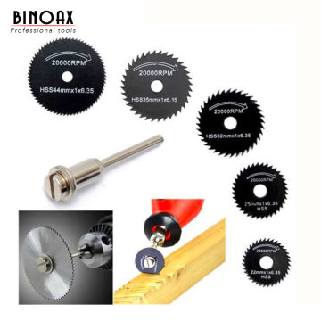 Binoax 6pcs/set Mini HSS Rotary Tool Circular Saw Blades For Dremel Metal Rotary Cutter Power Tool Set #ND00239#