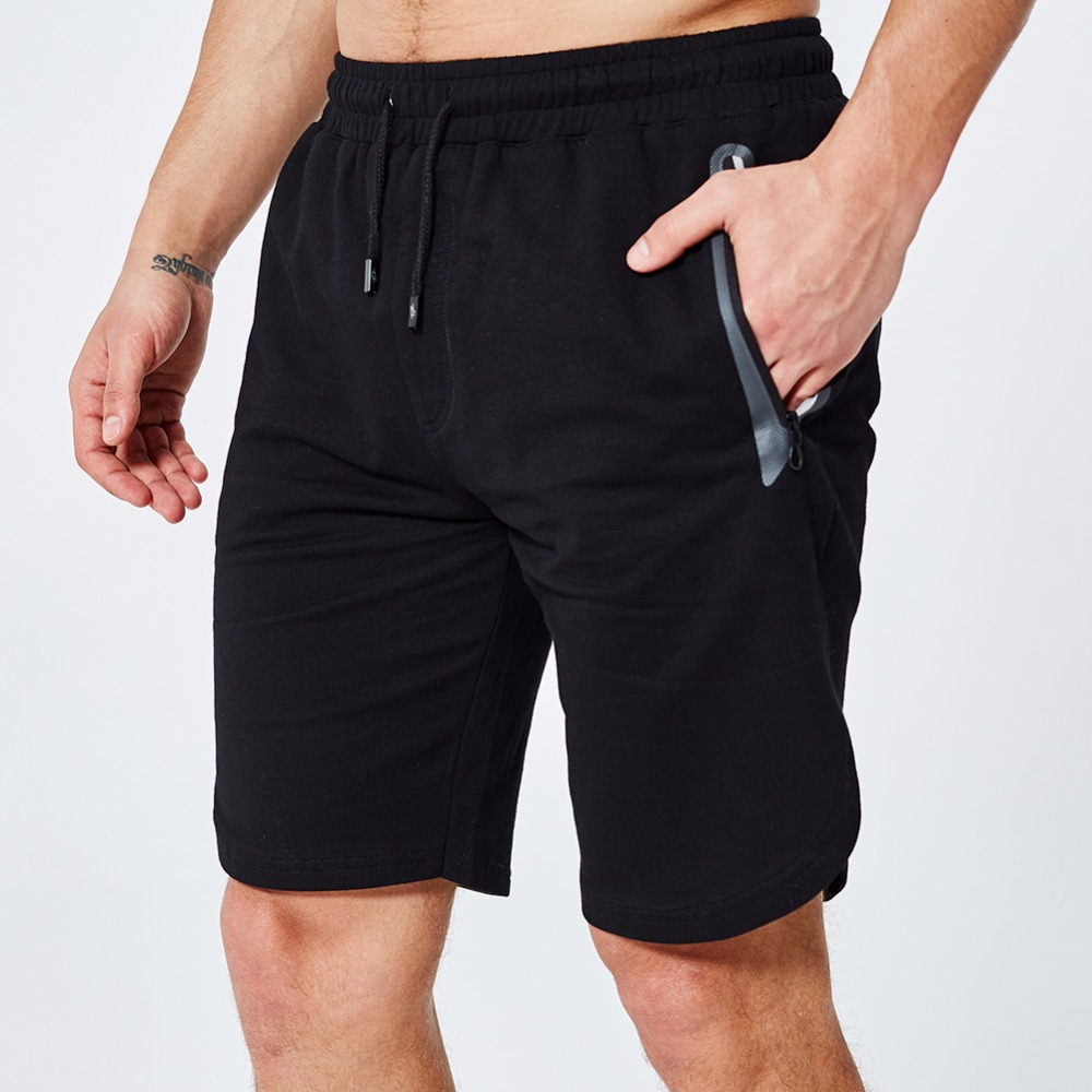 Men's Shorts Sweatpants Fitness Workout Bodybuilding 2020 Spring Summer Fashion Shorts Men Zipper Pocket Trousers Short Pants