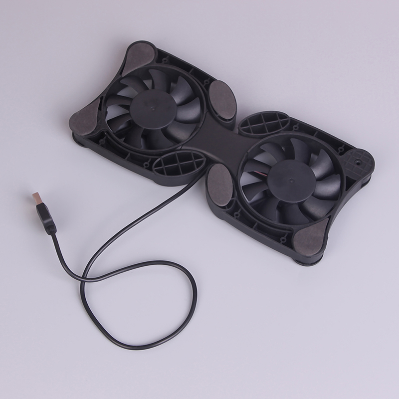 2 USB Fan Port Mini Ocus Laptop Notebook Cooling Pad Cooler Cooling Pad Folding Cooler Cooling Pad Black Color
