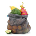 Durable Grocery Bags For Kitchen Provision Mesh Pouch Bag Market String Net Shopping Bags Vegetables Fruit Bag Black S/M/L