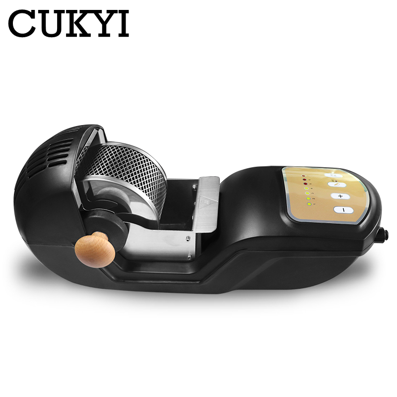 CUKYI Electric Hot Air Coffee Bean Roaster Household Adjustable coffee baking machine Hot Air Fried bean device cooling function