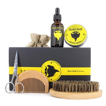 YOHAPPY Men Beard Care Set 100% Natural Organic Beard Oil Beard Comb Styling for Groomed Beard Growth Care Kit