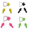 Waterproof Soft Swimming Earplugs Nose Clip Case Environmental Silicone Diving Water Sports Swimming Accessories