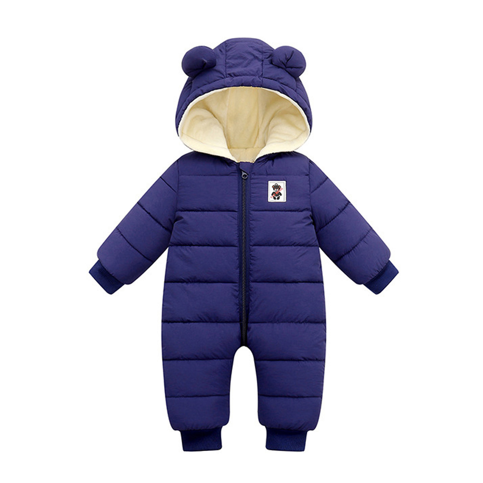 Newborn Infant Jumpsuit Romper Clothes Baby Hooded Thick Snowsuit Boys Girls Romper Baby Winter warm Coat Outwear Jacket