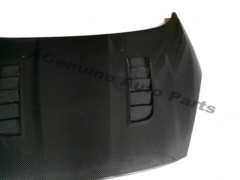 AGenuine style Carbon fiber front engine hood engine cover bonnet for Ford Fiesta 2012-2016